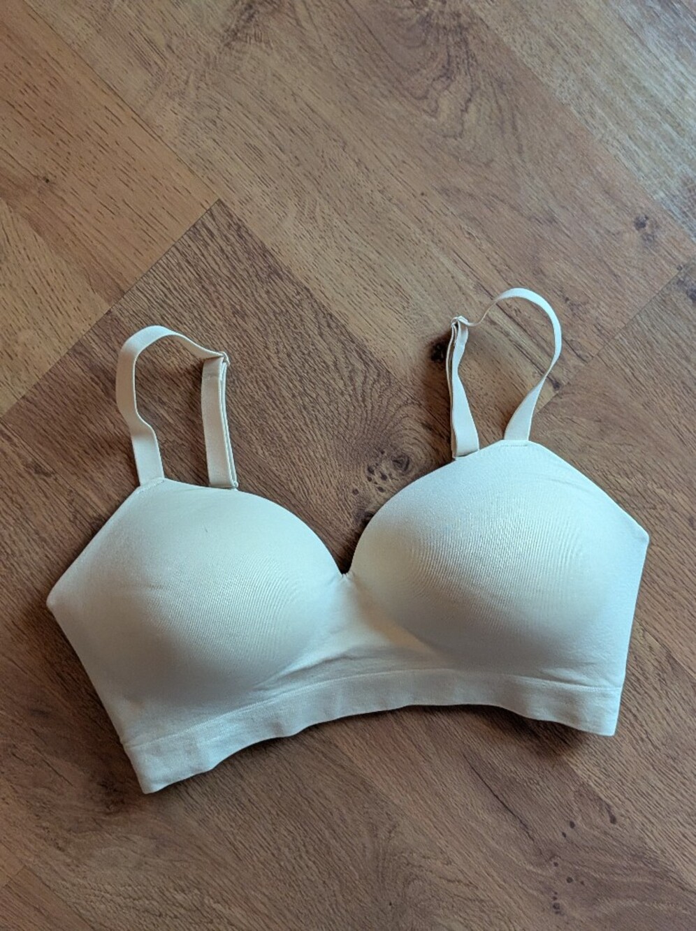 Seamless Padded Everyday Bra in Ivory Cream
